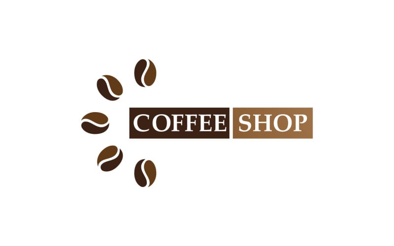 Coffee Bean Logo And Symbol V16 Logo Template