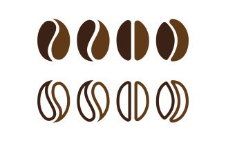Coffee Bean Logo And Symbol V1