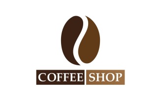 Coffee Bean Logo And Symbol V6