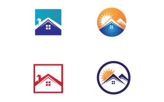 Home and House Symbol Logo Vector V20