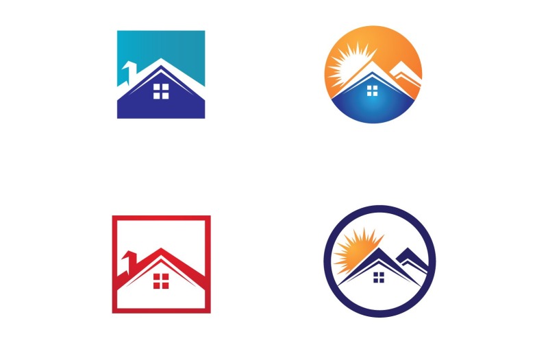 Home and House Symbol Logo Vector V20 Logo Template