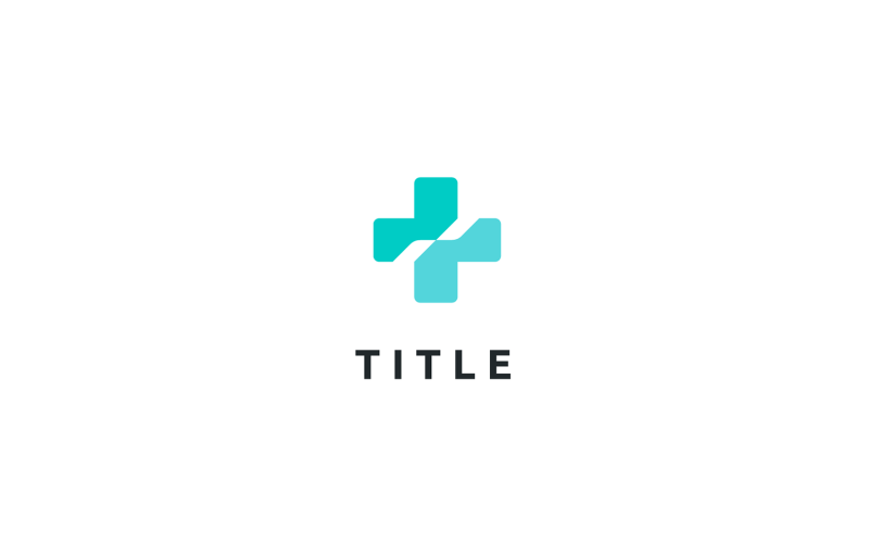 Spacious Geometrical Health Clinic Medicare Cross Logo Logo Template