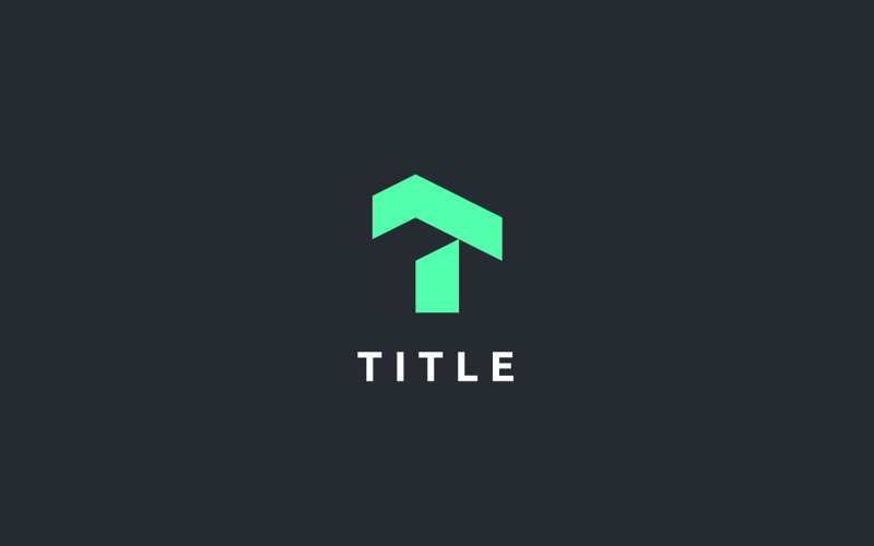 Spacious Geometrical T Tech Monogram Logo Logo Template