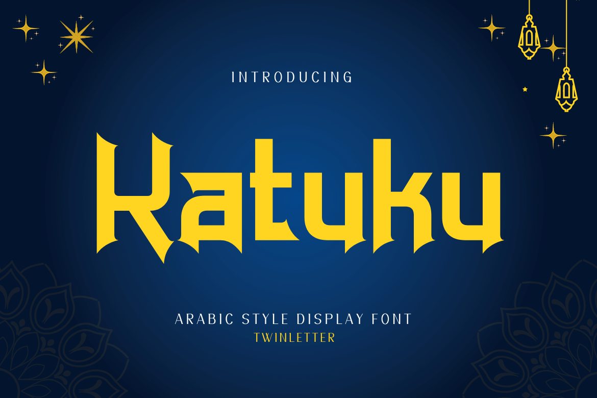 Katuku is an Arabic Style Font based on the exquisite Arabic calligraphy style