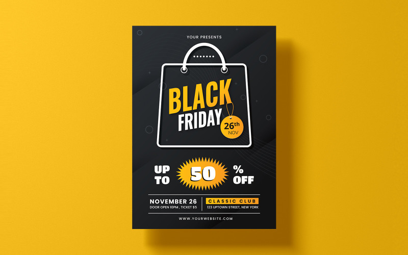 Attractive Black Friday Flyer Corporate Identity