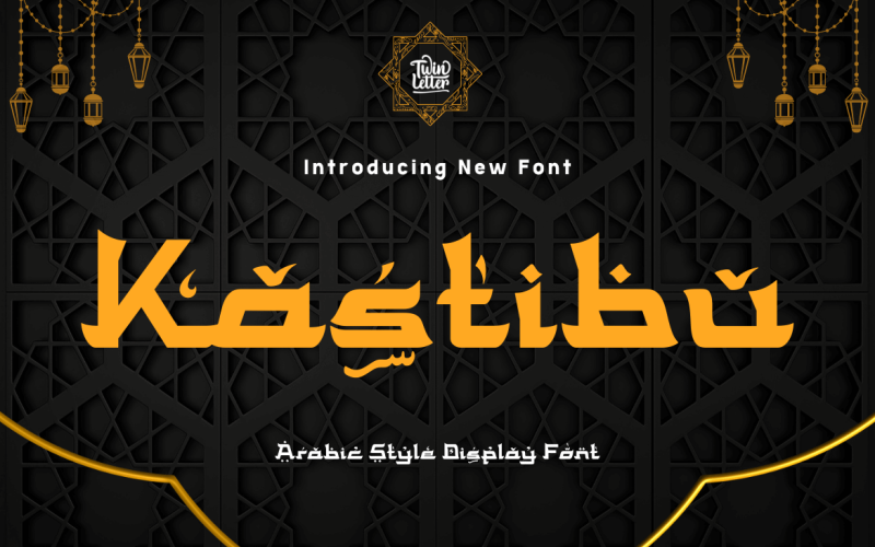 Kastibu is our newest font which has Arabic style Font