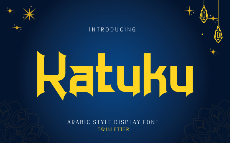 Katuku is an Arabic Style Font based on the exquisite Arabic calligraphy style