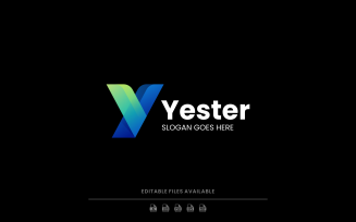 Letter Y Gradient Logo Design