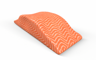 Salmon fish meat Low-poly 3D model