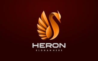 Heron Color Gradient Logo