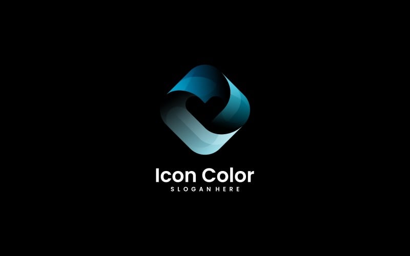 Icon Color Gradient Logo Design Logo Template