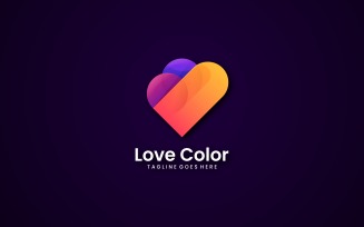 Love Color Gradient Colorful Logo