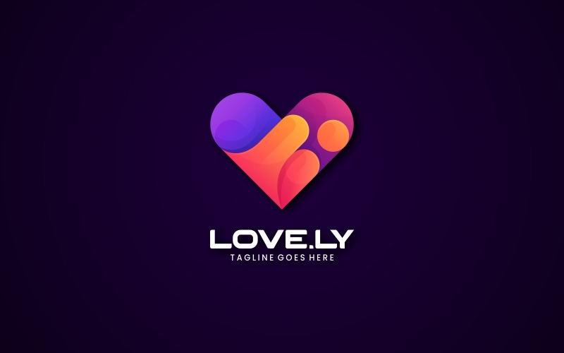 Lovely Gradient Colorful Logo Logo Template