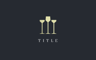 Luxury Prestigious Wine Gate Golden Logo