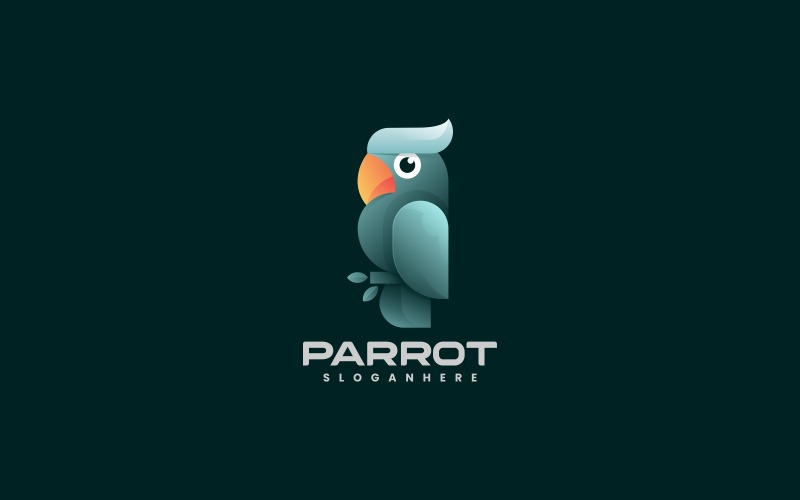 Parrot Color Gradient Logo Logo Template