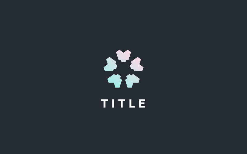 Spacious Vibrant Flower Tech Logo Logo Template