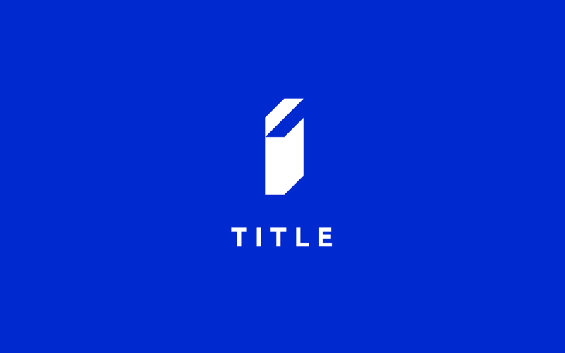 Spacious Vibrant I Flat Blue Logo Logo Template