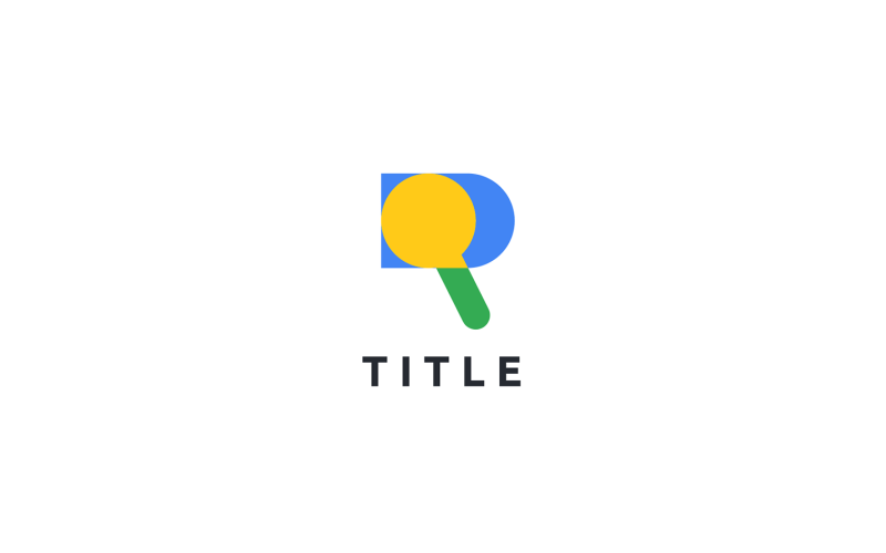 Spacious Vibrant R Search Monogram Logo Logo Template