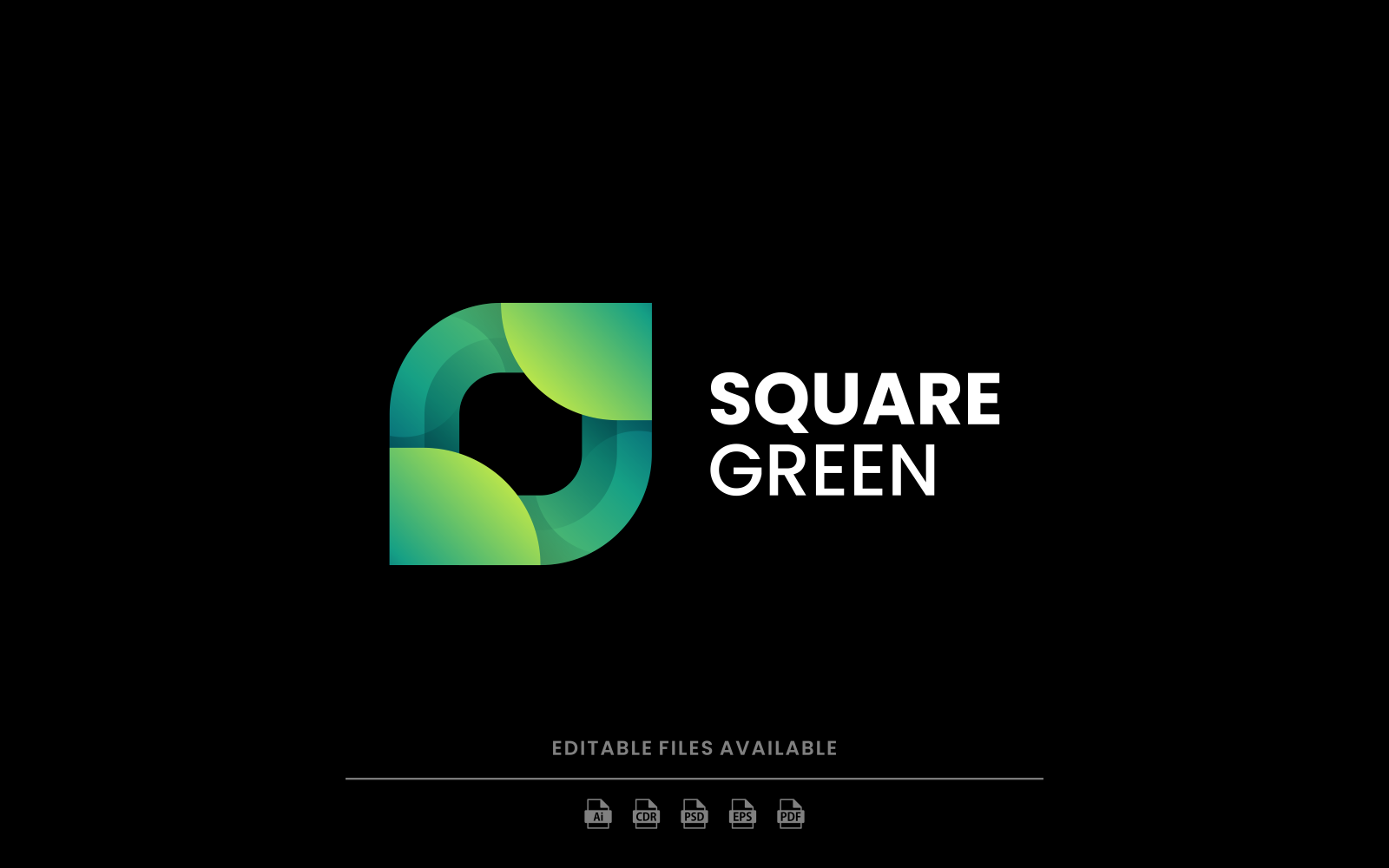 Square Green Gradient Logo