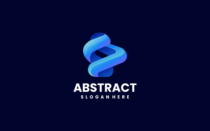 Abstract Flow Gradient Logo Design Logo Template