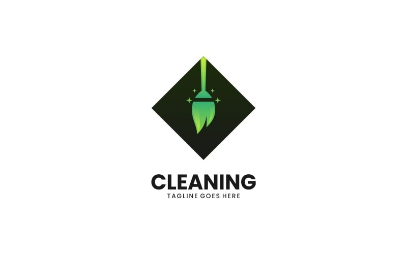Cleaning Gradient Logo Style Logo Template