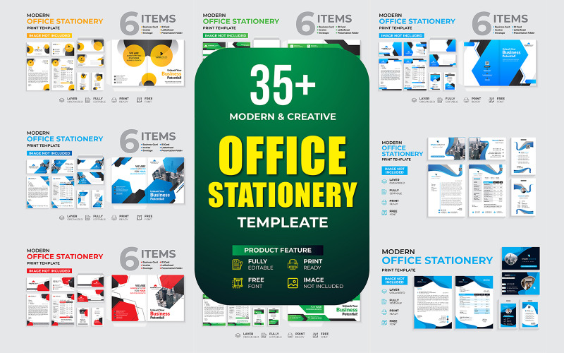 Creative & Modern office Stationery Template Bundle Design Corporate Identity