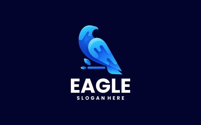 Eagle Bird Color Gradient Logo Logo Template