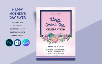 Mother's Day Invitation Flyer Corporate Identity Template