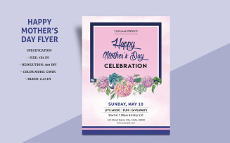 Mother's Day Invitation Flyer Corporate Identity Template