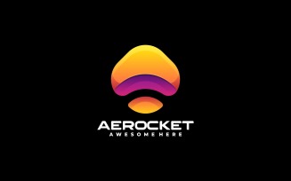 Rocket Color Gradient Logo