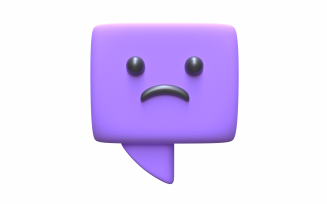 Sad Emoji Message Box 3D model