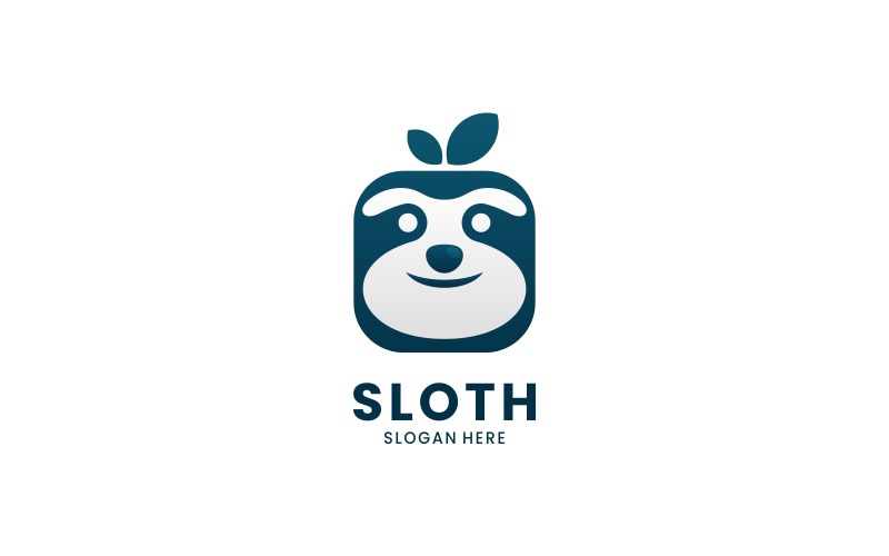 Sloth Simple Mascot Logo Design Logo Template