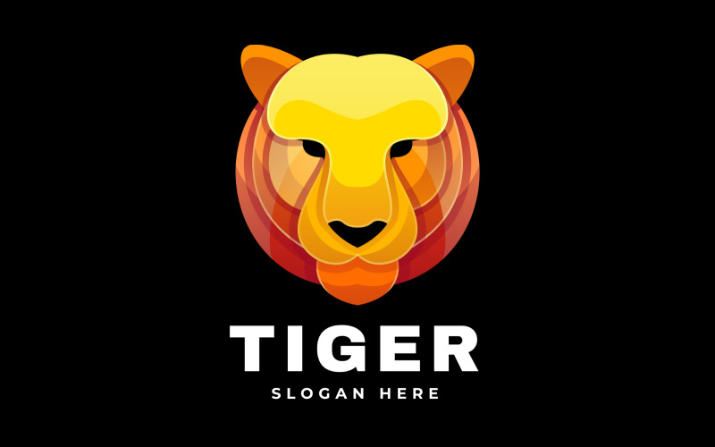Tiger Gradient Colorful Logo 2022 Logo Template