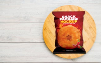 Pouch Up Standing Snack-Mockup Package