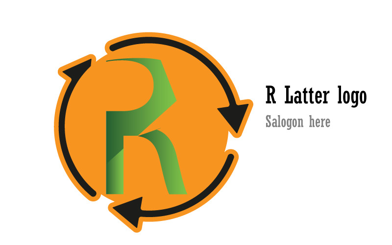 R Latter Logo For New Brand Logo Template