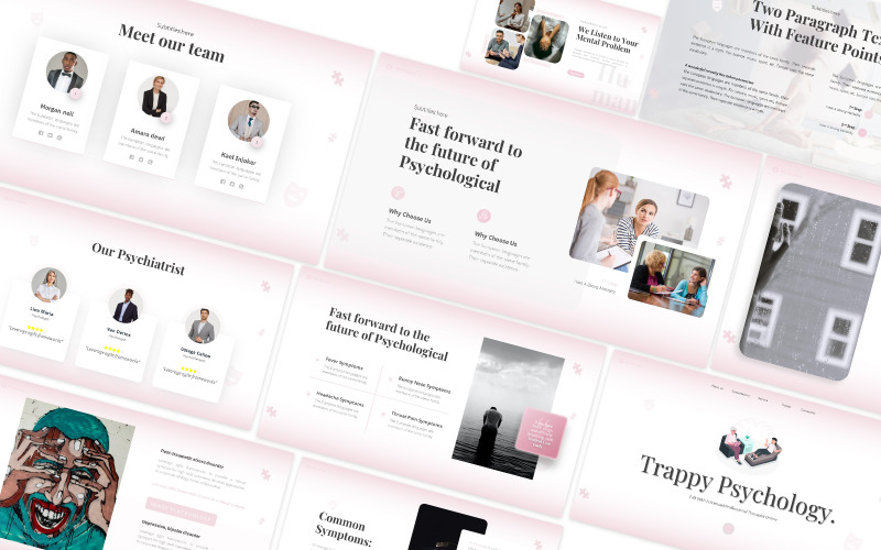 Trappy Psychology Powerpoint Template PowerPoint Template
