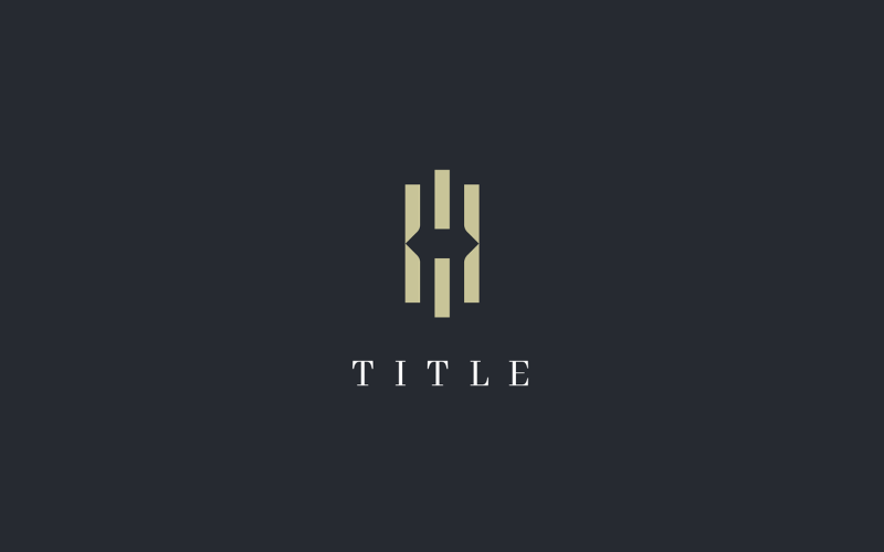 Luxury Elite MW Golden Monogram Logo Logo Template