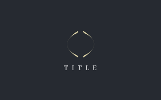 Luxury Elite Abstract O Golden Logo