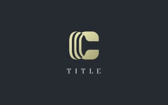 Luxury Elite C Golden Monogram Logo