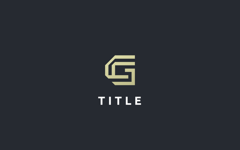 Luxury Elite G Golden Monogram Logo Logo Template