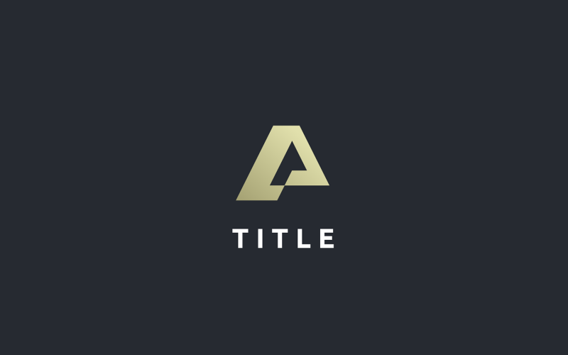 Luxury Elite PA Golden Monogram Logo Logo Template