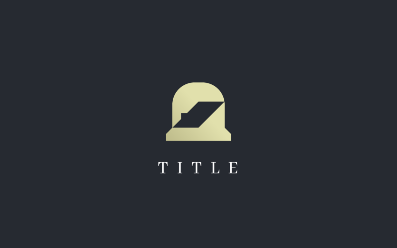 Luxury Property House Realty Bell Golden Logo Logo Template