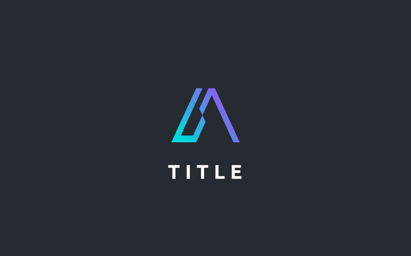 Spacious Contemporary AS Gradient Logo Logo Template