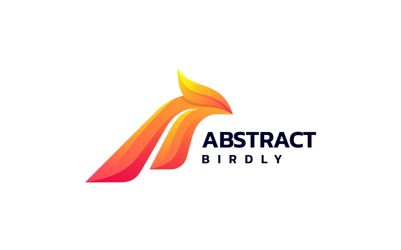 Abstract Bird Gradient Logo Logo Template