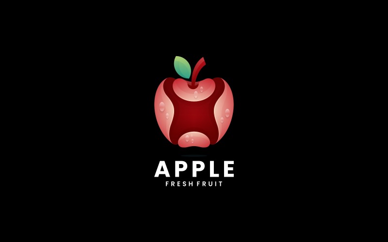 Apple Color Gradient Logo Logo Template