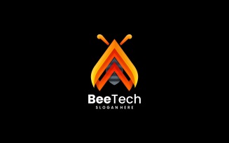 Bee Tech Gradient Logo Style