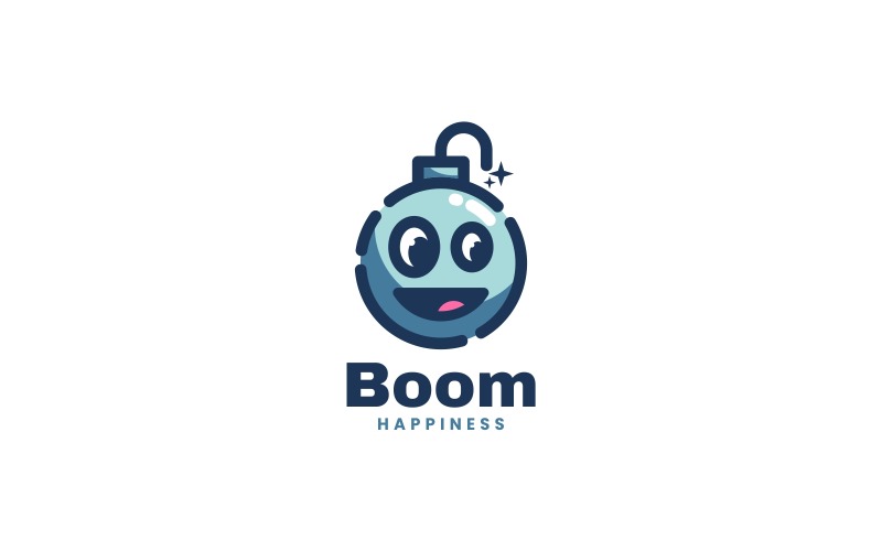 Boom Mascot Cartoon Logo Style Logo Template