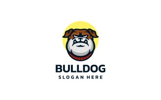 Bulldog Simple Mascot Logo Design
