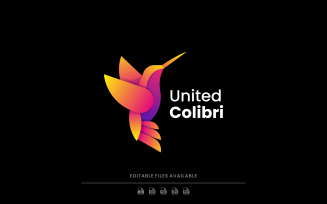 Colibri Gradient Colorful Logo Design