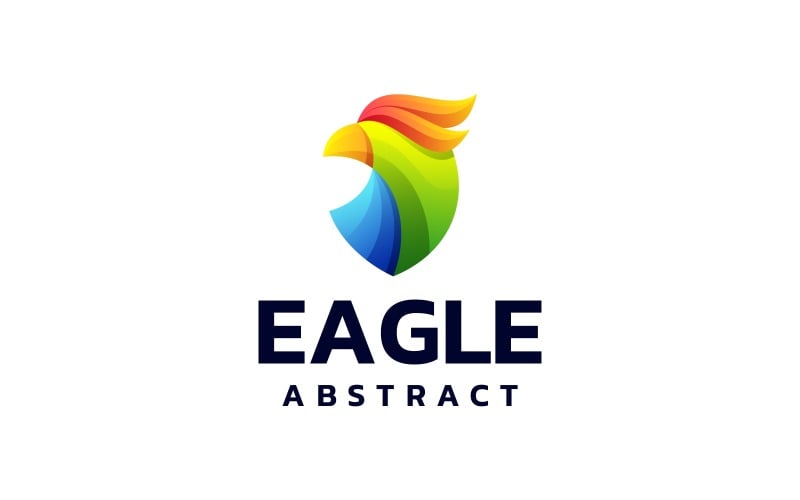 Eagle Bird Colorful Logo Style Logo Template